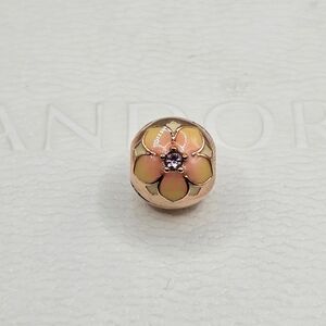 🌺Authentic Pandora ⭐️RETIRED⭐️ ROSE MAGNOLIA CLIP